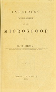 Cover of: Inleiding tot het gebruik van den microscoop