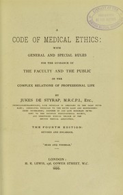 A code of medical ethics by Jukes De Styrap