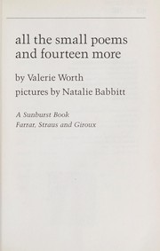 Cover of: All the small poems and fourteen more by Valerie Worth