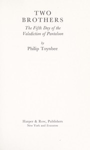 Cover of: Two brothers: the fifth day of the valediction of Pantaloon.