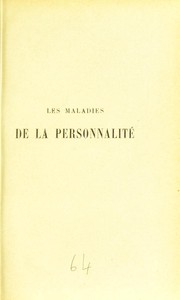 Cover of: Les maladies de la personnalit©♭