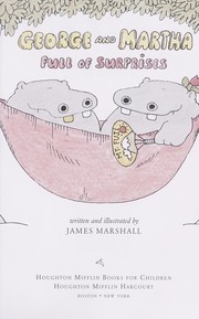 Cover of: George and Martha, full of surprises by James Marshall