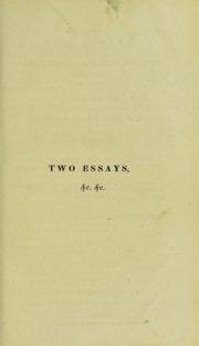 Cover of: Two essays : one upon single vision with two eyes ; the other on dew : a letter to the Right Hon. Lloyd, Lord Kenyon, and an account of a female of the white race of mankind, part of whose skin resembled that of a negro ; with some observations on the causes of the differences in colour and form between the white and negro races of men