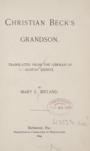 Cover of: Christian Beck's grandson