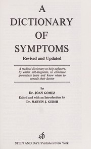Cover of: Dictionary of Symptoms by Joan Gomez