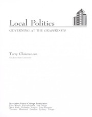 Cover of: Local politics by Terry Christensen
