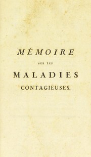 Cover of: M©♭moire sur les maladies contagieuses