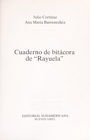 Cover of: Cuaderno de bitácora de "Rayuela"