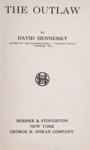 Cover of: The outlaw by John David Hennessey