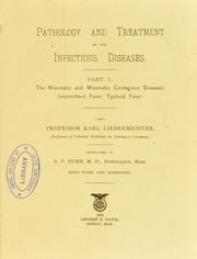 Cover of: Pathology and treatment of the infectious diseases