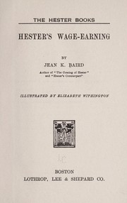 Cover of: Hester's wage-earning