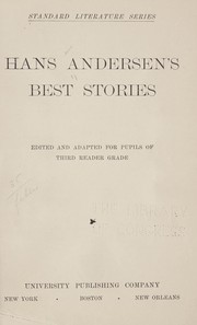 Cover of: Hans Andersen's best stories