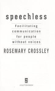 Cover of: Speechless: facilitating communication for people without voices