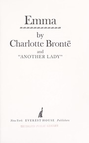 Cover of: Emma by Charlotte Brontë