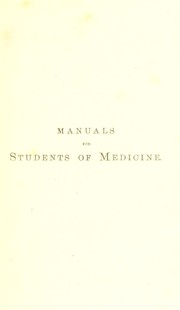 Cover of: A manual of surgery by Frederick Treves