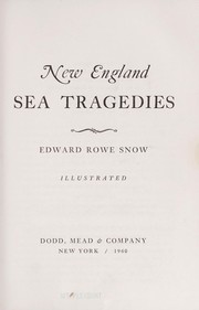 Cover of: New England sea tragedies