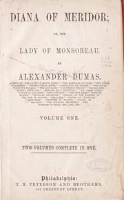 Cover of: Diana of Meridor | Alexandre Dumas