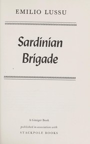 Cover of: Sardinian brigade. by Emilio Lussu