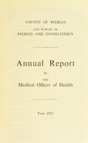 Cover of: [Report 1952] | Peebleshire (Scotland). County Council