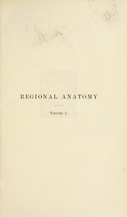 Cover of: Regional anatomy by Richard J. A. Berry