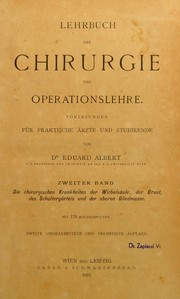 Lehrbuch der Chirurgie und Operationslehre