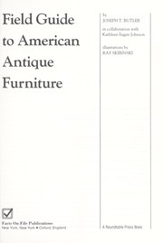 Cover of: Field guide to American antique furniture