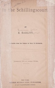 Cover of: In the Schillingscourt
