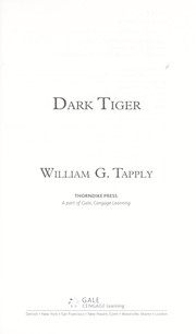 Cover of: Dark tiger