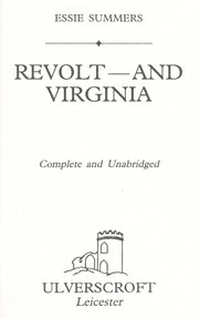 Cover of: Revolt - and Virginia