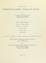 Critique of the Broadwater-Missouri Irrigation Project by G. V. V. Rao