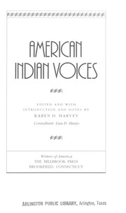 American Indian voices by Karen D. Harvey
