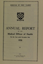 Cover of: [Report 1958]