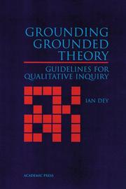 Cover of: Grounding grounded theory: guidelines for qualitative inquiry