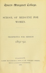 Cover of: Prospectus for session 1891-92