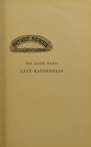 Cover of: The right hand : left-handedness