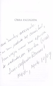 Cover of: Obra escogida by Tomás Carrasquilla