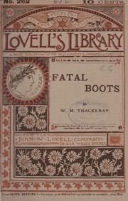 Cover of: The fatal boots, and other sketches