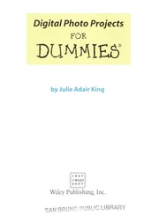 Cover of: Digital photo projects for dummies by Julie Adair King