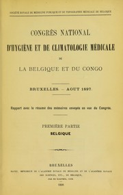 Cover of: Congr©·s national d'hygi©·ne et de climatologie medicale de la Belgique et du Congo