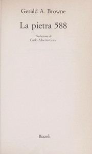 Cover of: La pietra 588