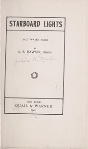Cover of: Starboard lights; salt water tales by Cap'n Hawser