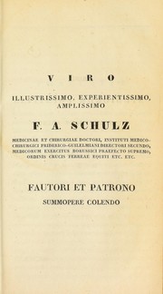 Cover of: Observationes quaedam in uteri morbos organicos: dissertatio inauguralis pathologico-anatomica ...