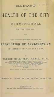 Cover of: [Report 1893] | Birmingham (England). Council