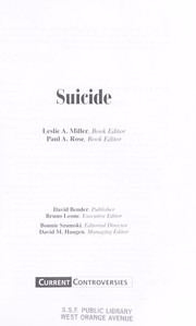 Cover of: Suicide