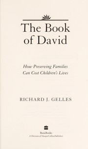 Cover of: The book of David by Richard J. Gelles