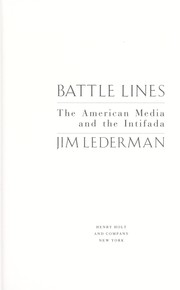 Cover of: Battle lines by Jim Lederman