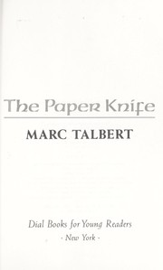 Cover of: The paper knife