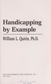 Cover of: Handicapping by example