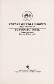 Cover of: Encyclopedia Brown, Boy Detective by Donald J. Sobol