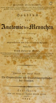 Cover of: Handbuch der Anatomie des Menschen